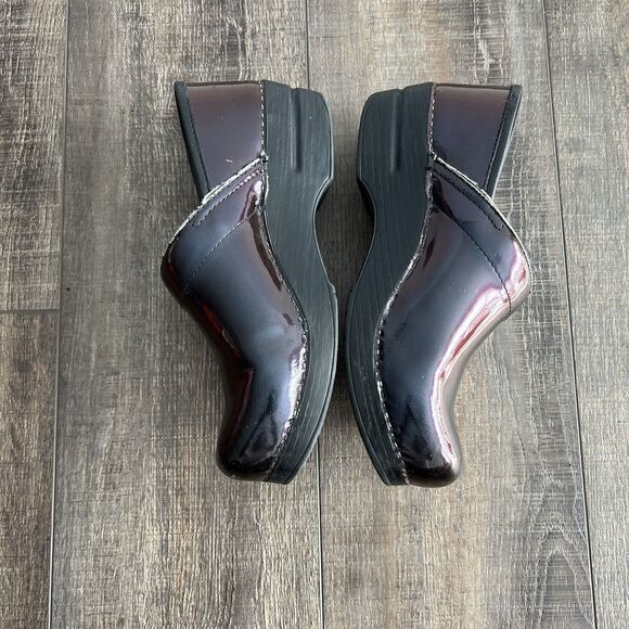Dansko Professional Clogs Womens Brown Iridescent Patent Leather EU 39/US 8.5-9 - Picture 3 of 12